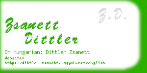 zsanett dittler business card